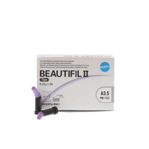 Shofu Beautifil II A3.5 Compules - Nano-Hybrid Composite with Fluoride Release Shofu Beautifil II A3.5 Compules - Nano-Hybrid Composite with Fluoride Release
